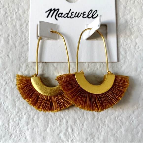 NWT Madewell Arc Wire Fringe Earrings - Picture 4 of 5